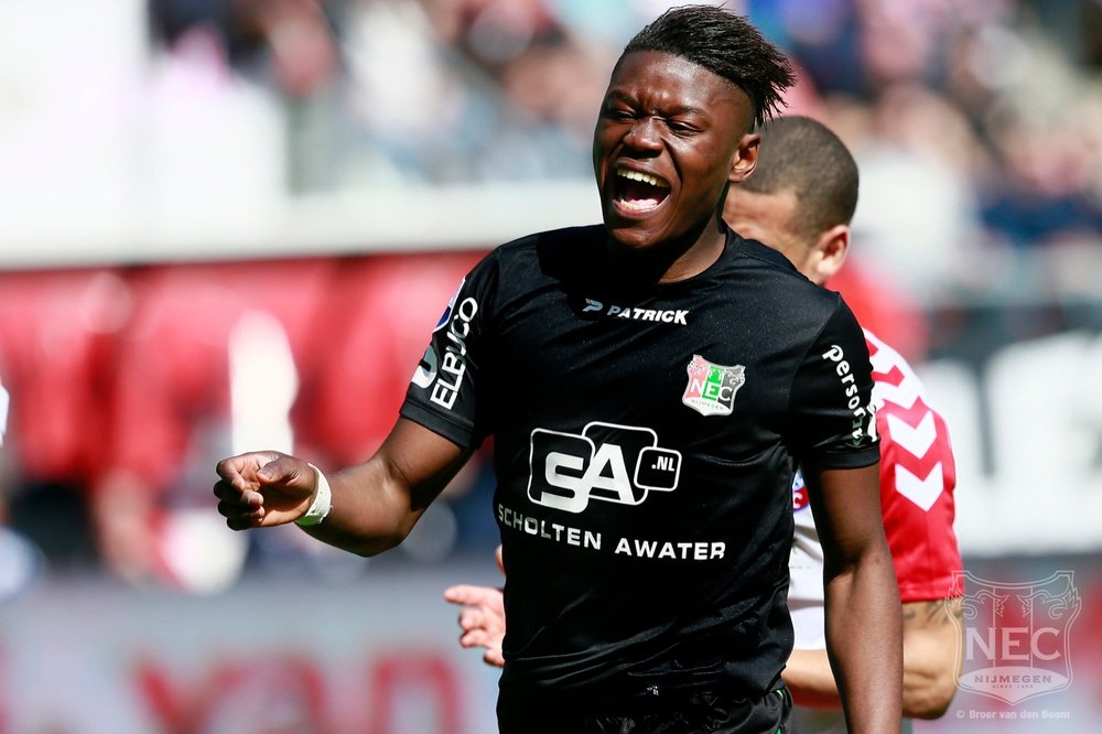 Anthony Limbombe is attracting much Premier League interest. NEC-Nijmegen