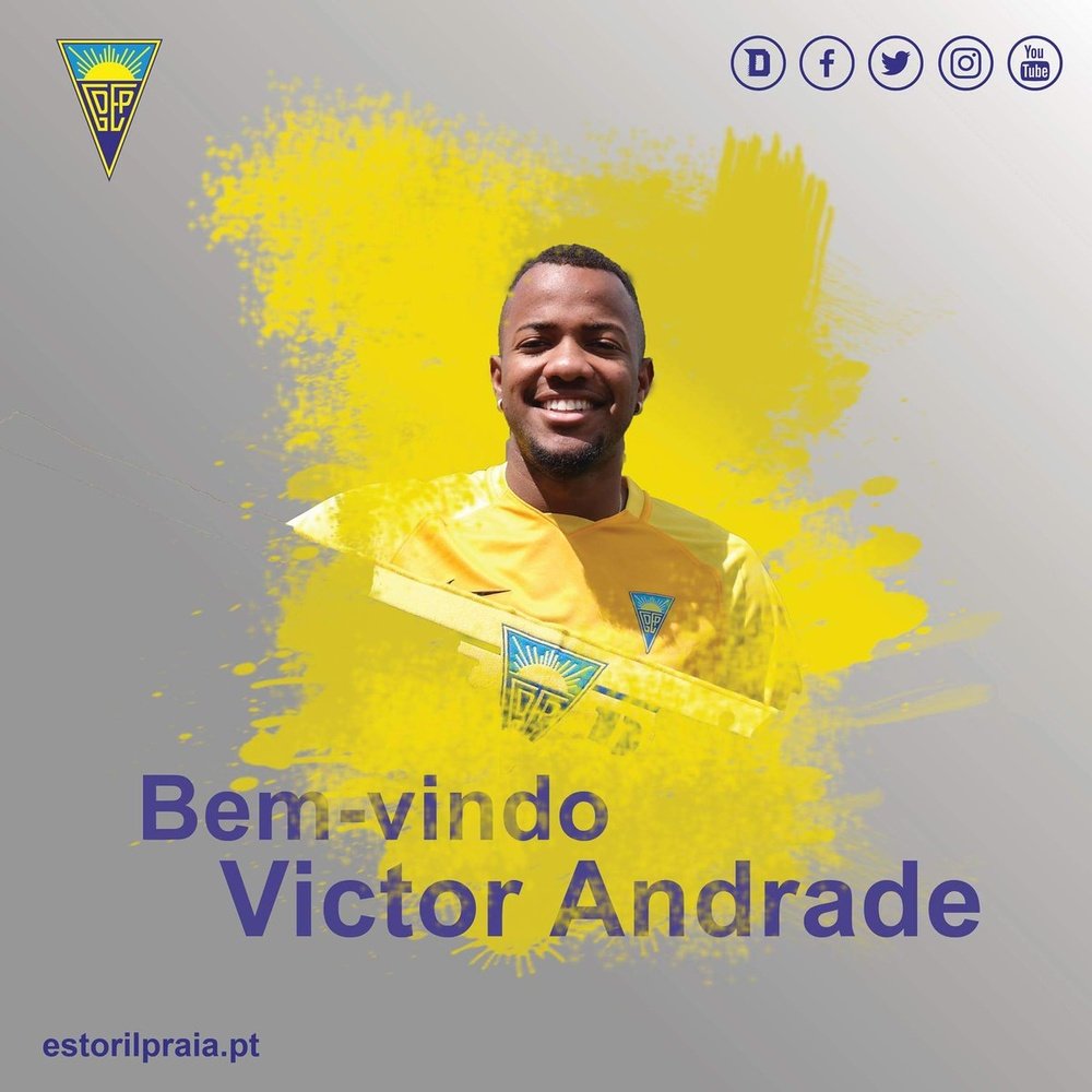 Victor Andrade, nuevo jugador del Estoril. EstorilPraiaSAD