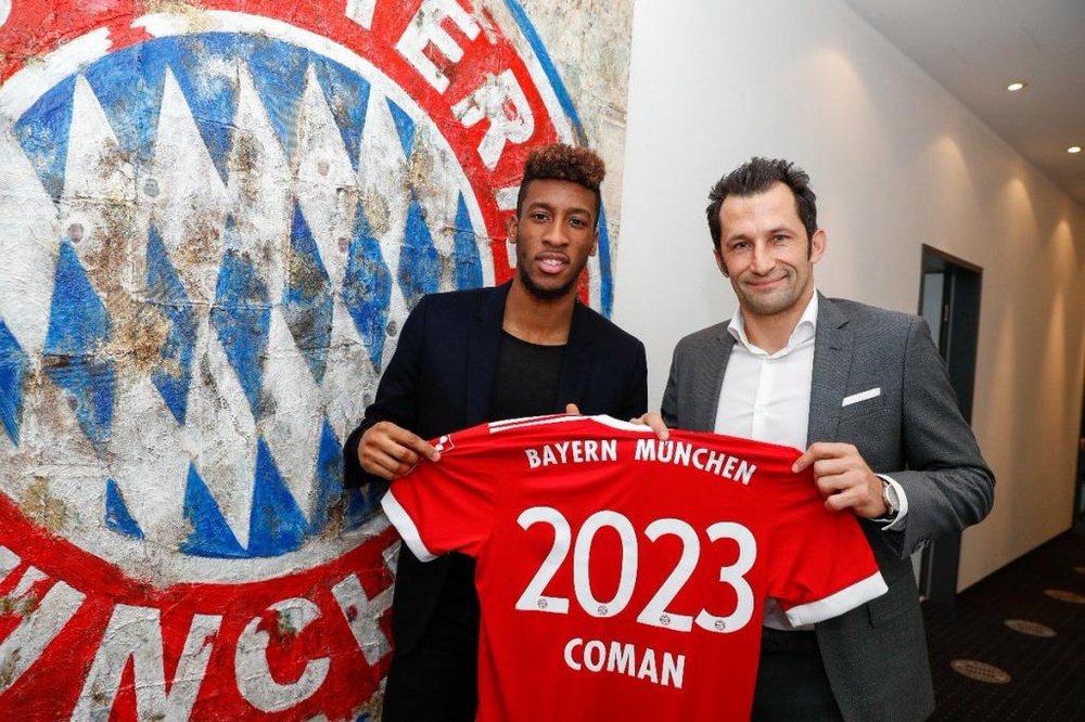 Kingsley Coman ha renovado con el Bayern hasta 2023. FCBayern