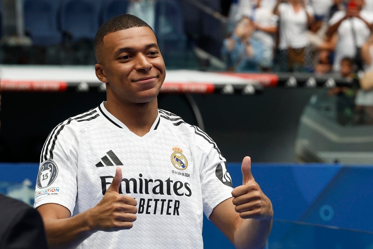 Mbappe trained for the first time with Madrid on Wednesday. EFE