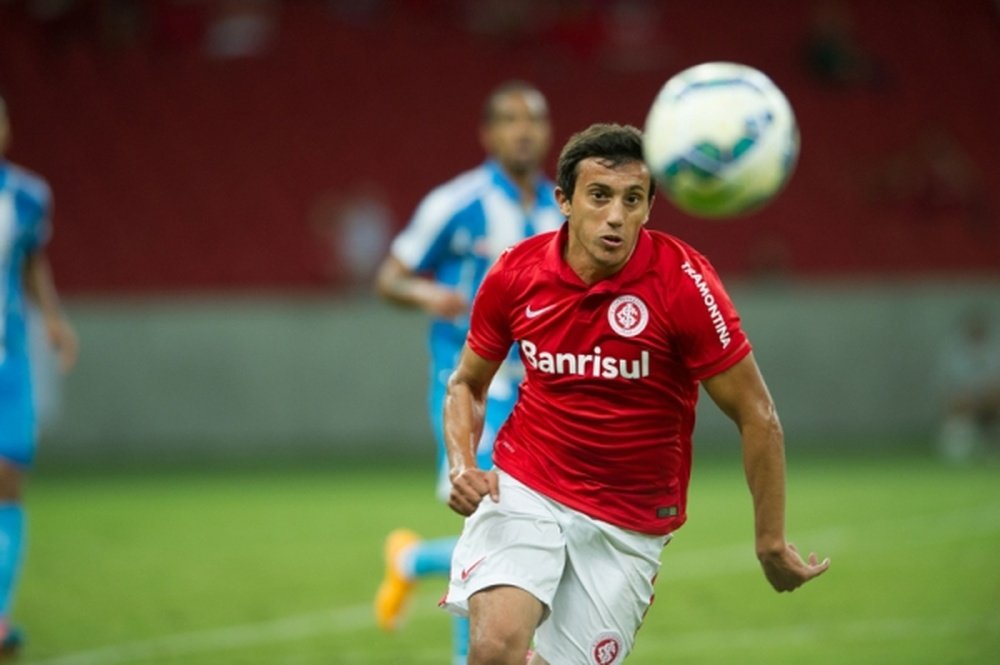 El futbolista argentino Carlos Luque, en un partido con el Internacional de Porto Alegre. Internacional