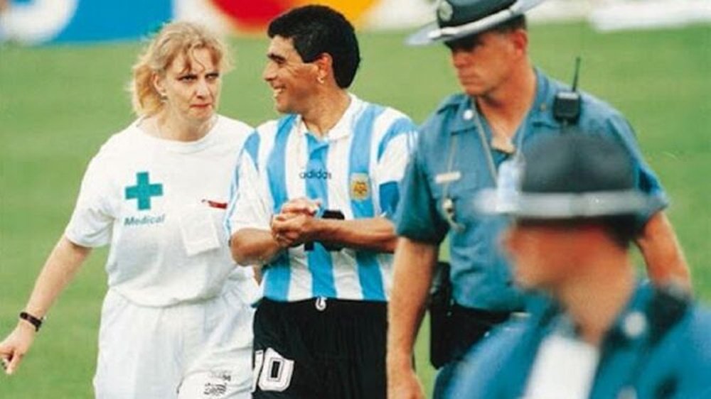 Galíndez relató el positivo de Maradona en 1994. EFE