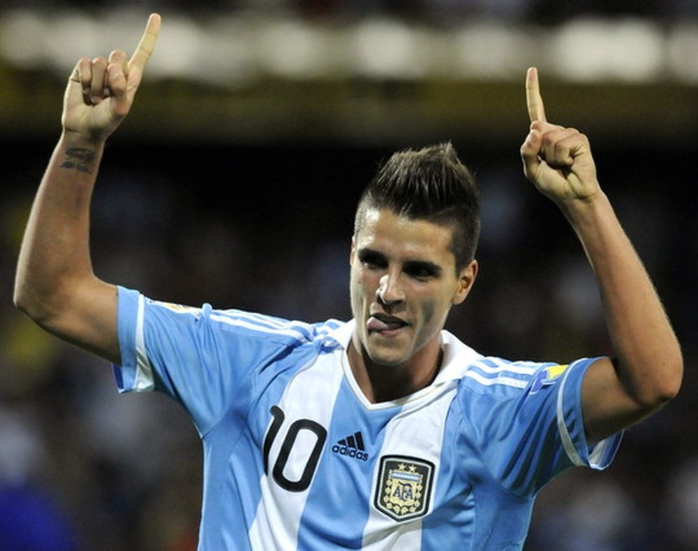 Erik Lamela anotó uno de los tres goles de Argentina ante Bolivia esta noche en Seattle. EFE