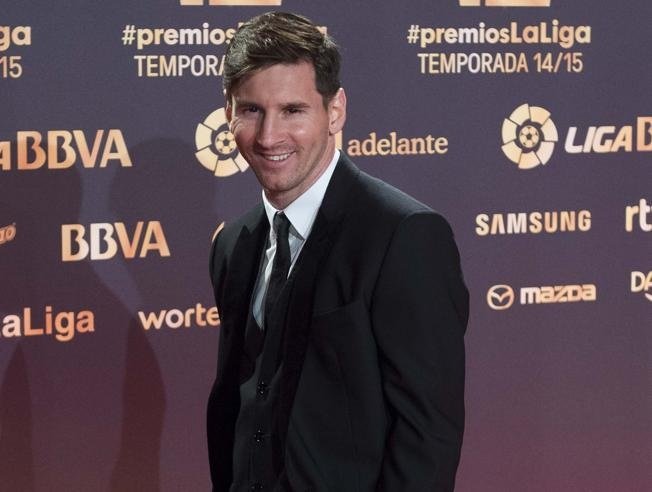 El futbolista del Barcelona, el argentino Leo Messi, antes de la Gala de la LFP. Twitter