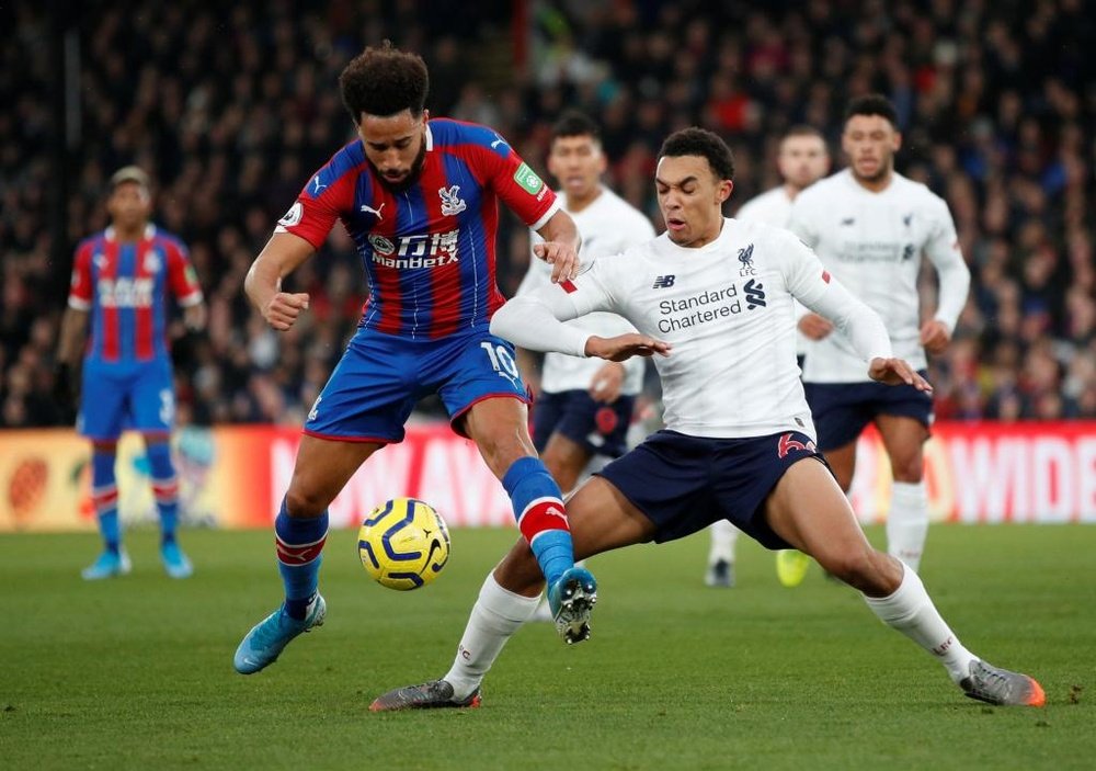 Liverpool sofre para vencer o Crystal Palace. Twitter/CPFC