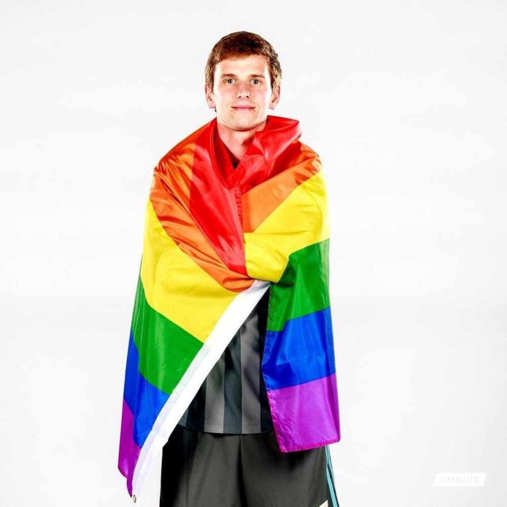 Collin Martin recently became the first openly gay player in the MLS. Twitter/martcw12