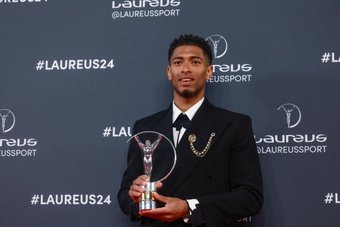 Bellingham became the first footballer to win the Laureus World Breakthrough of the Year. EFE