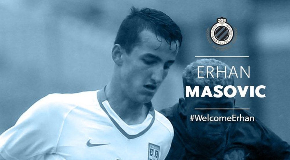 El futbolista Erhan Masovic, nuevo jugador del Brujas. ClubBrugge