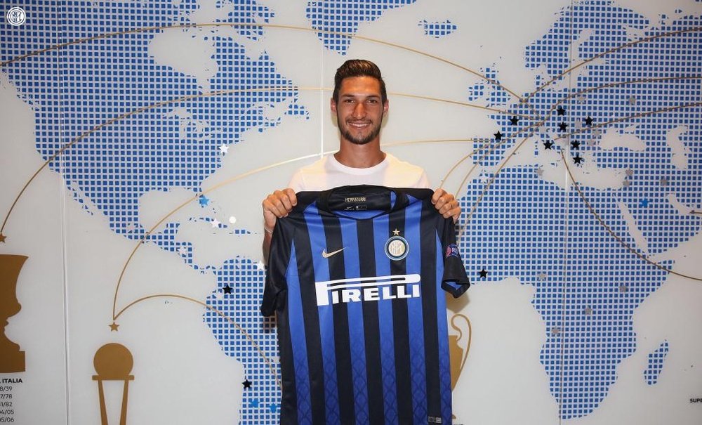 Matteo Politano jugará en el Inter el próximo curso. Twitter/Inter