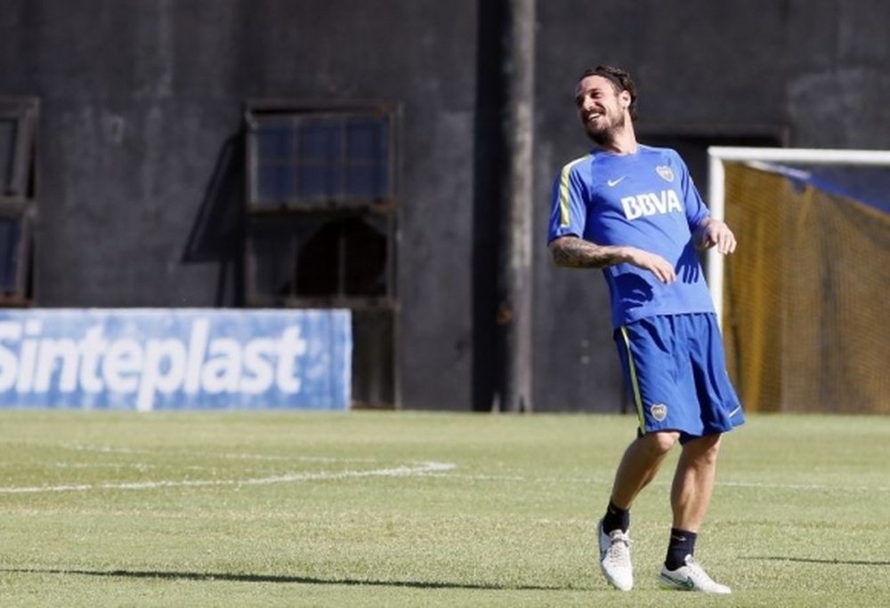 Osvaldo in his time at Boca. BocaJuniors