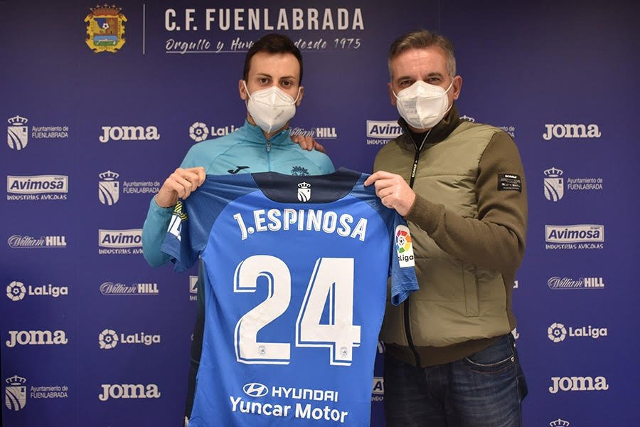 Javi Espinosa valoró su llegada al equipo madrileño. CFFuenlabrada