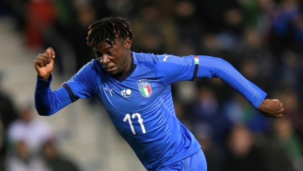 Moise Kean deja tirada a la Selección Italia Sub 21. AFP