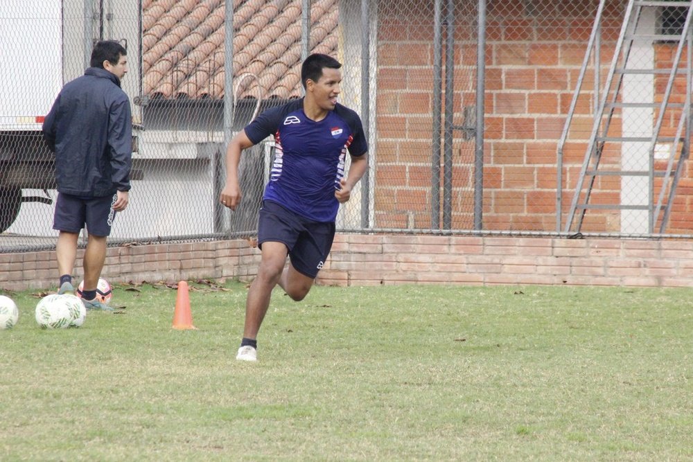 Cristian Sosa ya trota como jugador de Nacional. Twitter/ClubNacionalPY