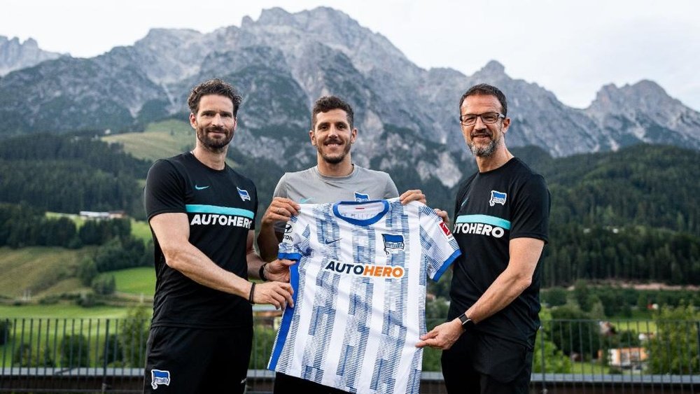 El delantero de Montenegro llega libre tras finalizar su contrato con el Mónaco. HerthaBSC