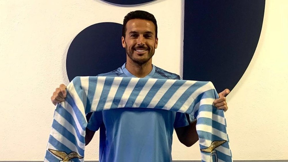 Pedro firmó con la Lazio. Twitter/OfficialSSLazio