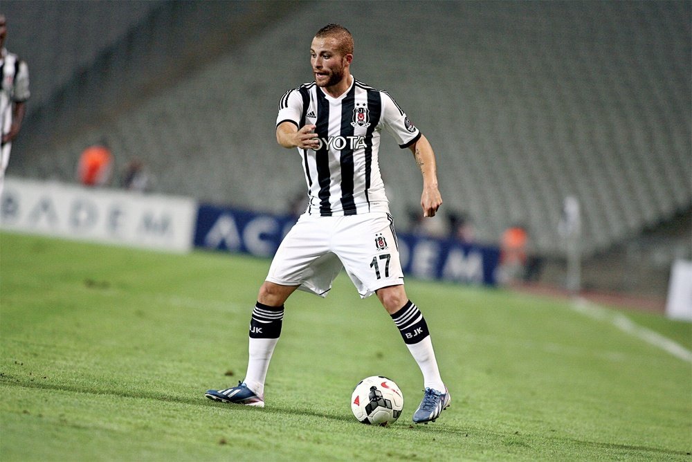 Le joueur turc de Besiktas, Gokhan Tore. BJK