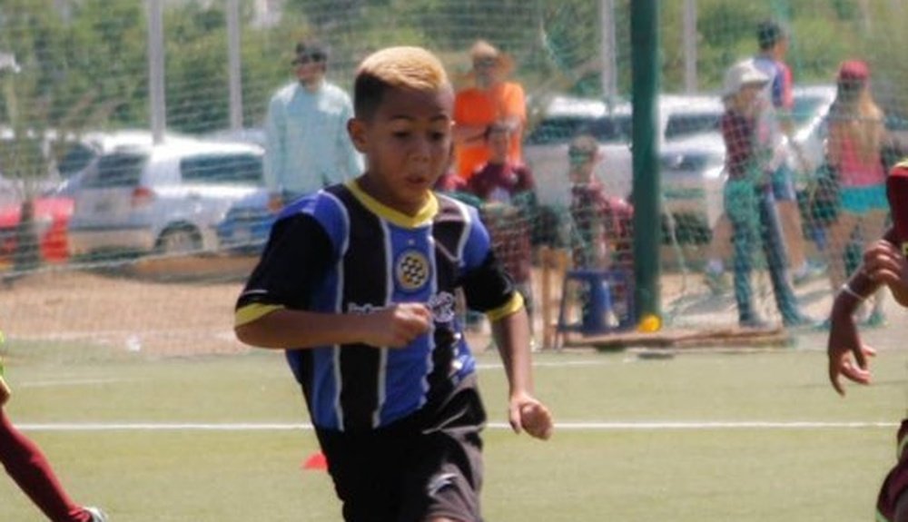 Brayan Navarro tenía 10 años y jugaba para Mineros de Guayana. Twitter