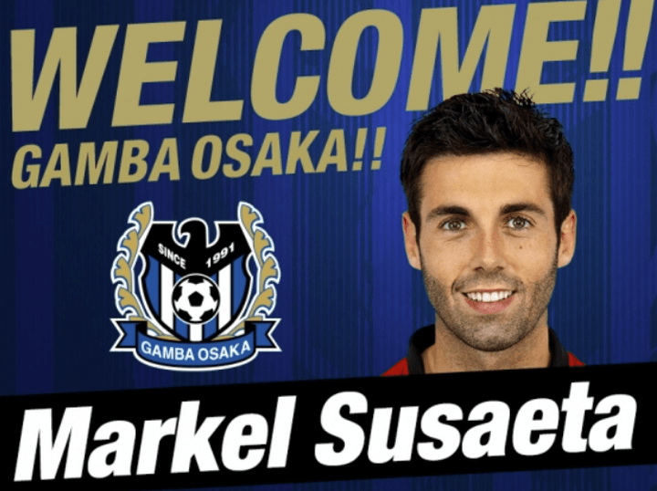 Susaeta signe au Gamba Osaka