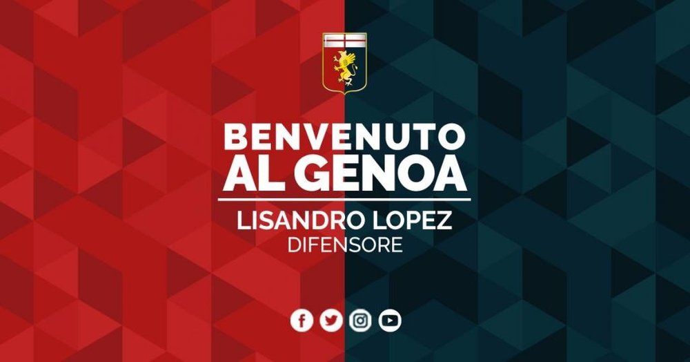 El argentino vuelve a abandonar el Benfica a préstamo. GenoaCFC