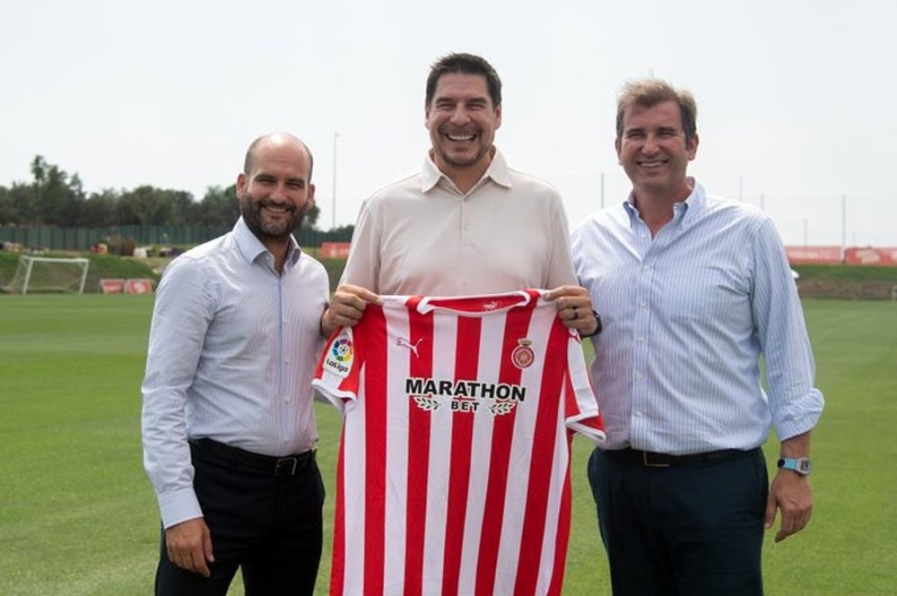 Marcelo Claure se une al Girona. Captura/Twitter/GironaFC