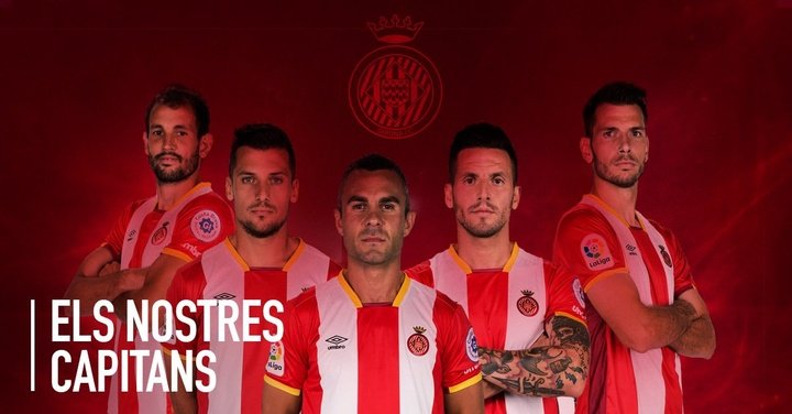 El Girona anunció sus cinco capitanes