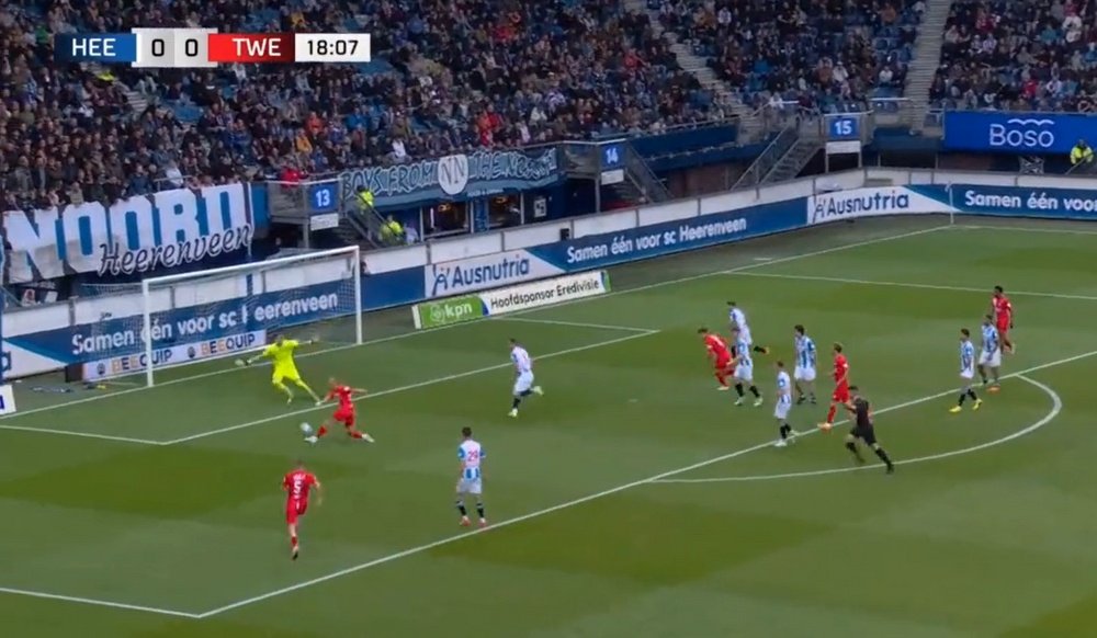 El armónico gol colectivo del Twente para soñar con la Conference. Captura/ESPN