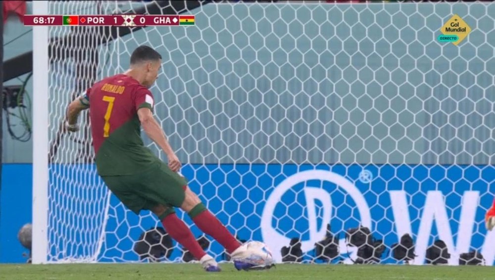Cristiano marcó de penalti. Captura/GolMundial