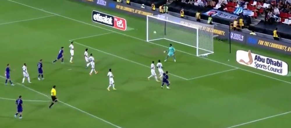 Messi scored and assisted in the first half. Screenshot/TyCSports