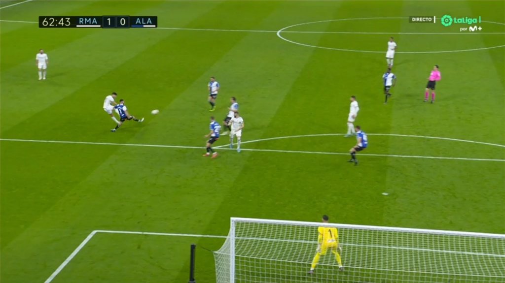 Asensio 'rules': otro zurdazo para poner por delante al Madrid. Captura/MovistarLaLiga