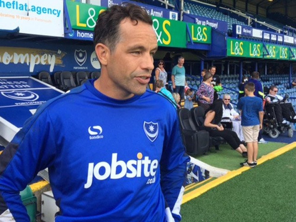 El guardameta David Forde, durante un partido con el Portsmouth FC. OfficialPompey