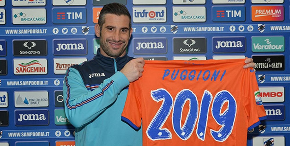 Puggioni será de la Sampdoria hasta, sí, 2019. Sampdoria