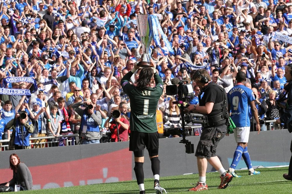 Lee dejó el fútbol tras una grave lesión. ChesterfieldFC