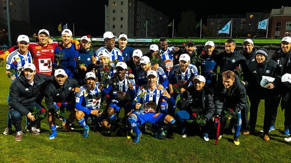 El HJK se proclamó campeón de Finlandia. Twitter/hjkhelsinki
