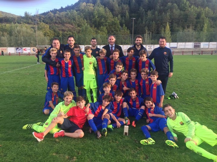 El Infantil B del Barça, premio a la Formación Deportiva Danone Nations Cup