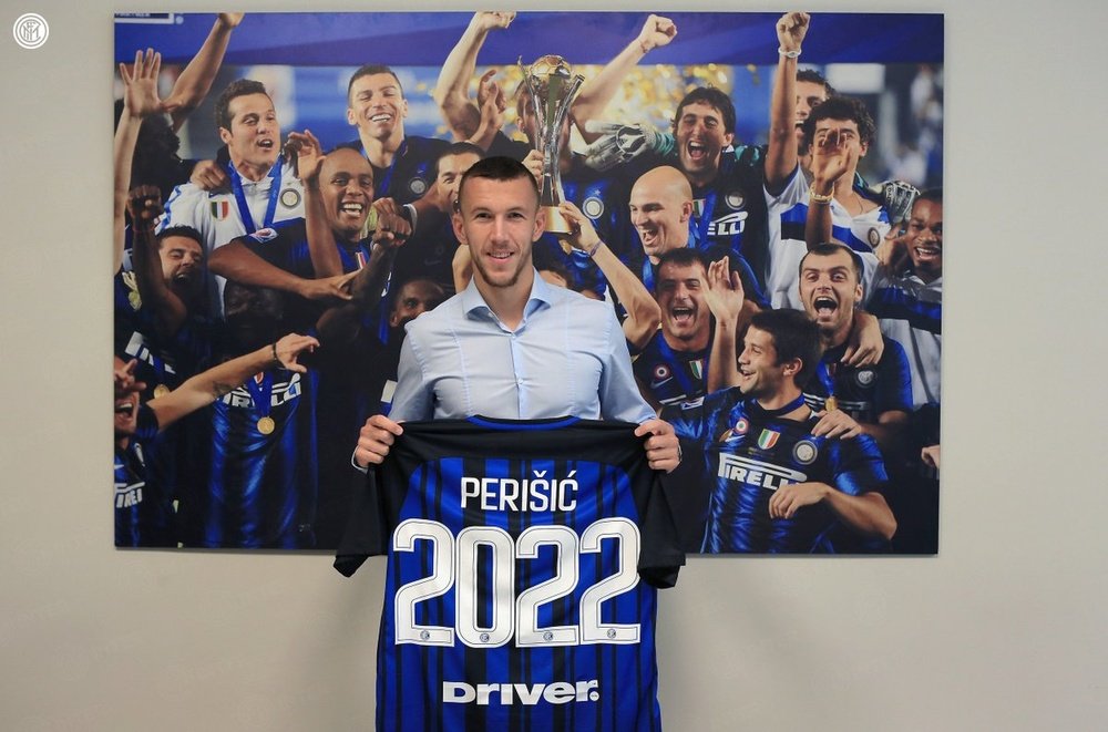 Perisic defenderá la camiseta del Inter hasta 2022. Twitter/Inter