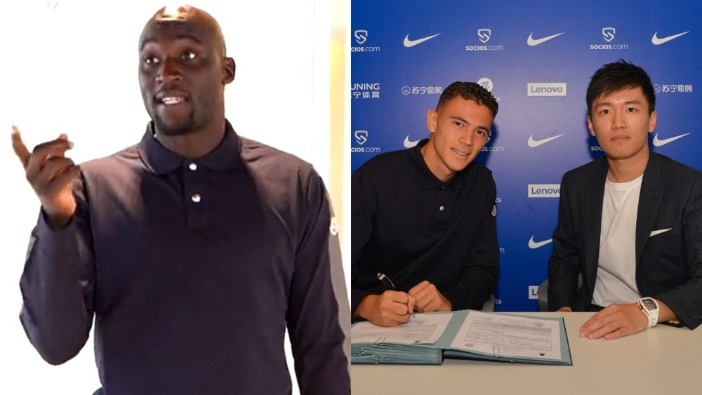 El Inter le dio la bienvenida a Kristjan Asllani con la participación de Lukaku. Captura / Inter