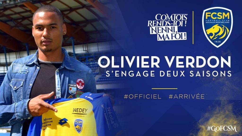 Olivier Verdon, nuevo jugador del Sochaux. FCSM