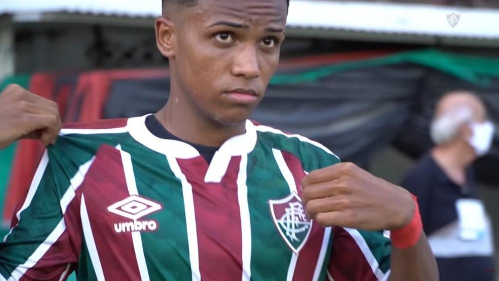 Kayky podría fichar con el City. Captura/YouTube/FluminenseFC