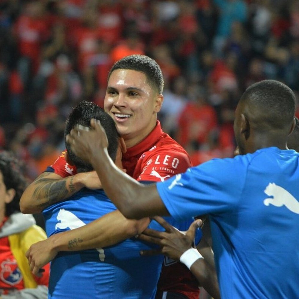 El centrocampista colombiano le dio el triunfo a su equipo. IndependienteMedellín