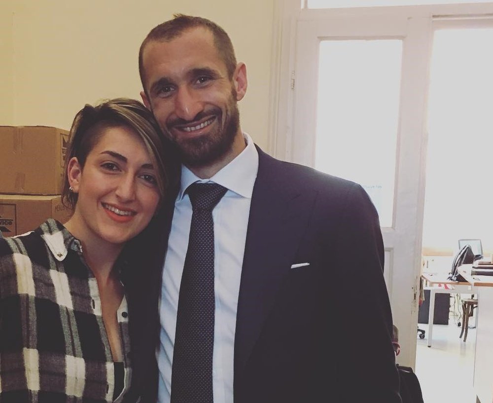 Los hermanos Chiellini comparten pasión por el fútbol. Instagram/SilviaChiellini3