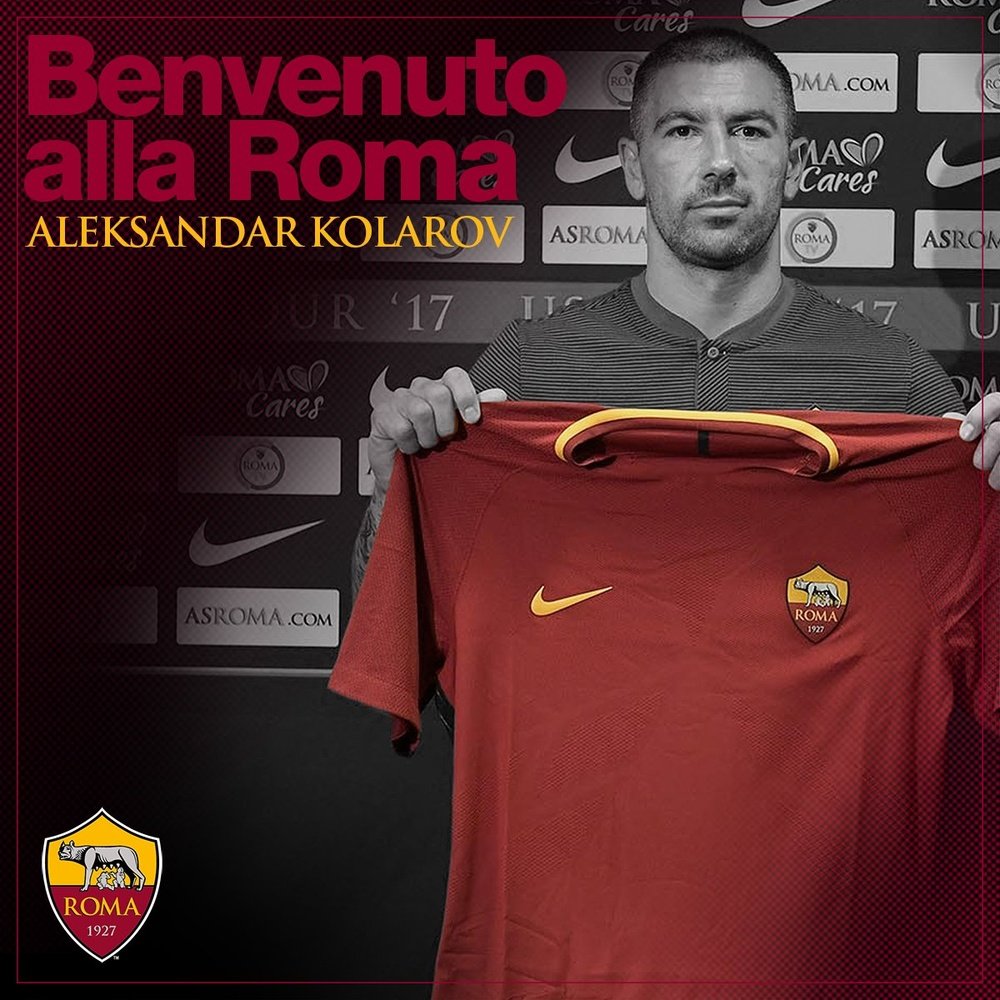 Aleksandar Kolarov is now a Roma player. ASRoma