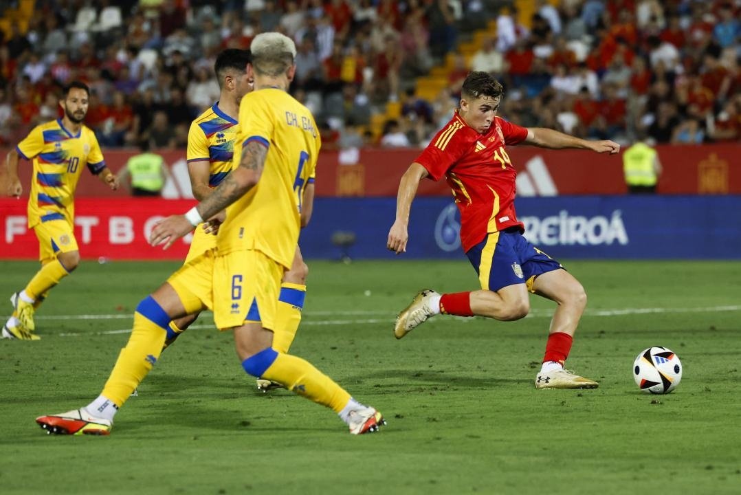 Fermin made his Spain debut in 'la Roja's crushing win over Andorra. EFE