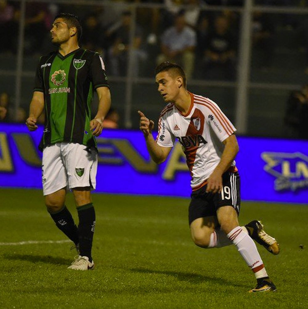 Borré marcó con River Plate. RiverPlate
