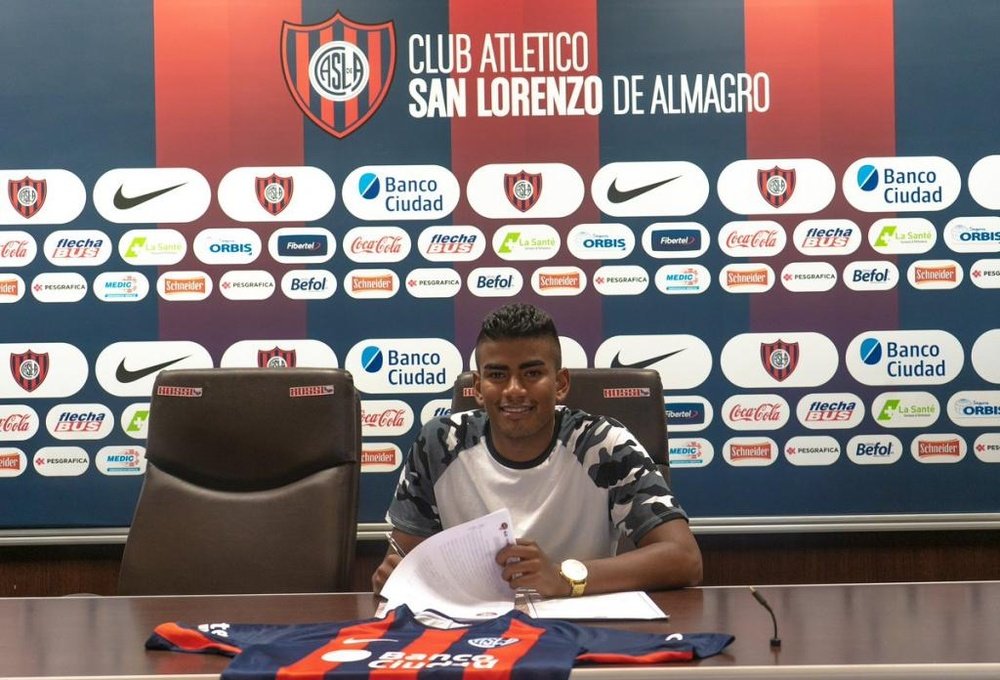 Raúl Loaiza, nuevo jugador de San Lorenzo. SanLorenzo