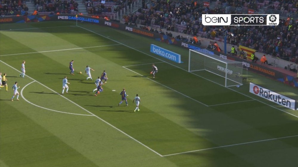 Messi scores the equaliser. beINSPORTS