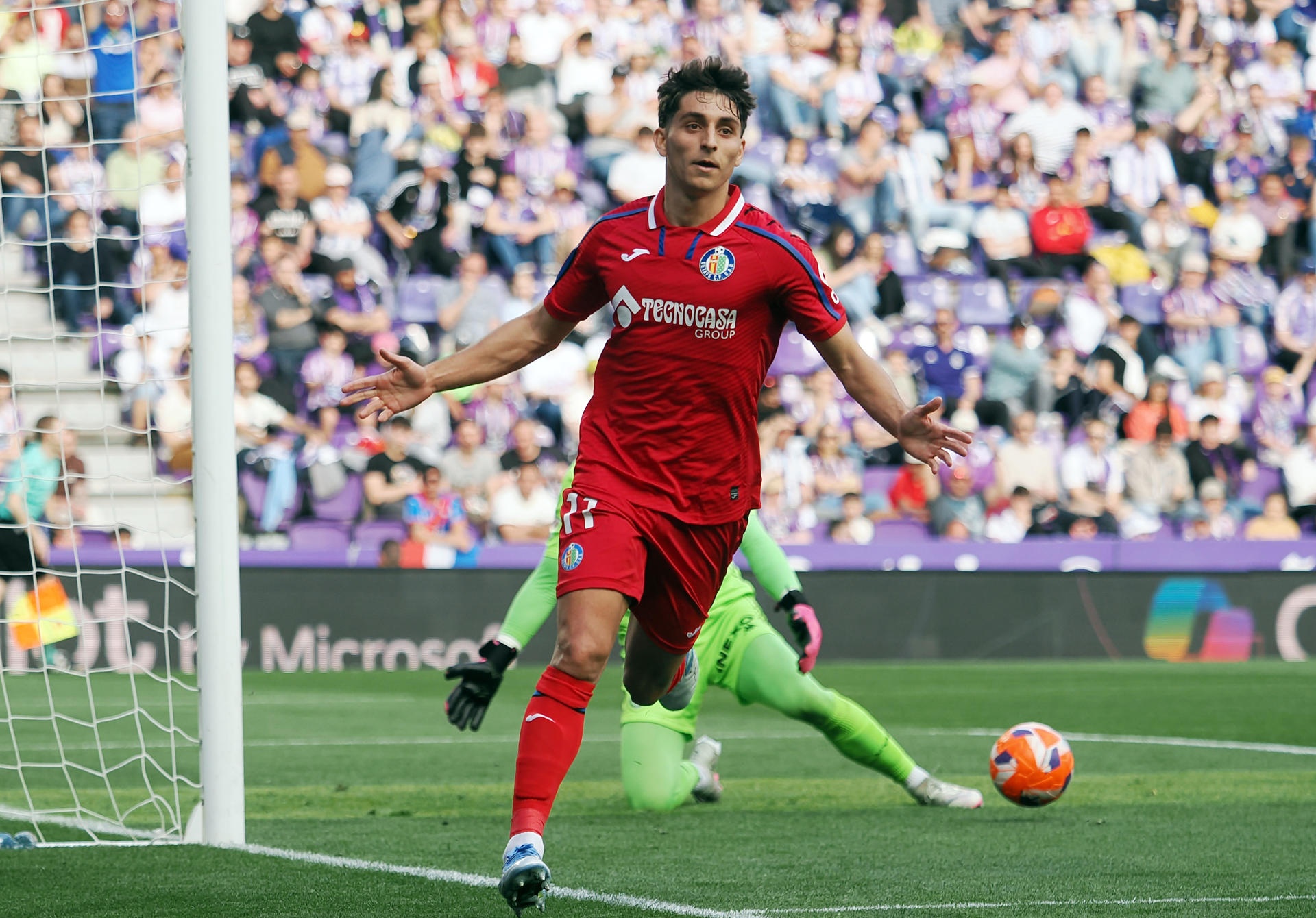El Getafe venció por 0-4 al Valladolid. EFE