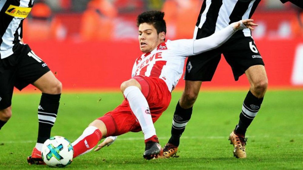 Jorge Meré, dans le viseur de l'Atlético. EFE