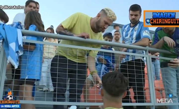 El jugador del Málaga Dani Lorenzo aceptó 50€ a cambio de su camiseta