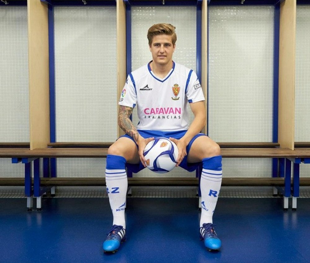 El jugador del Real Zaragoza Cezary Wilk. DeporPress