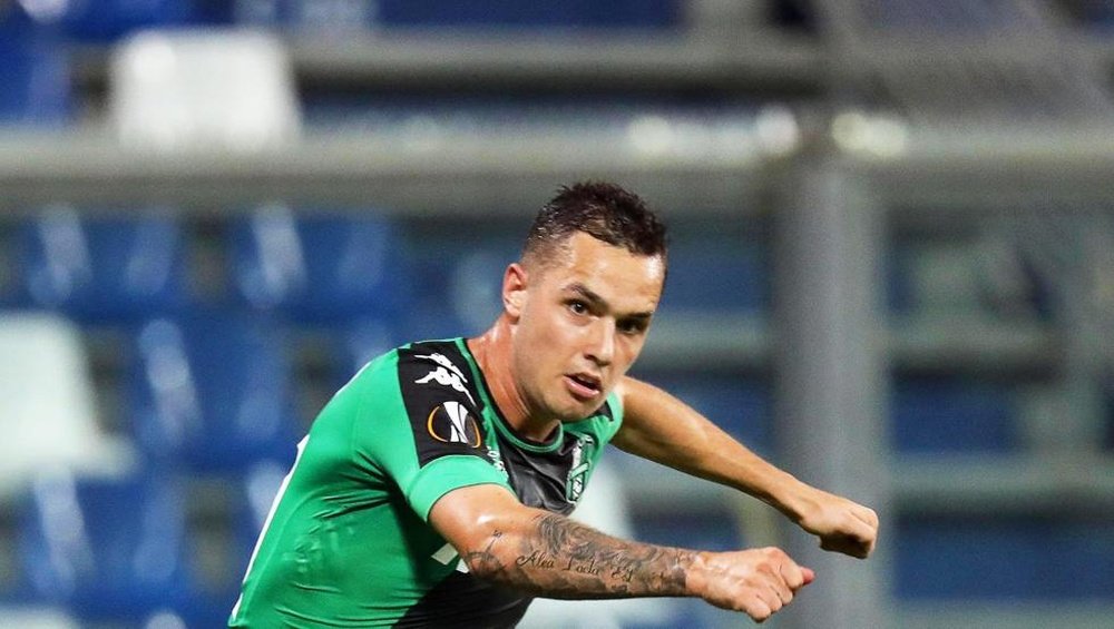 Le joueur de Sassuolo Pol Lirola, pendant un match. EFE